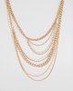 Gold Mixed Layered Chain Necklace